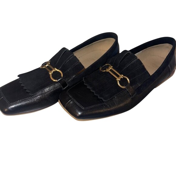 Stivali Womens Loafers  Size 9.5 Black New York Divinity Leather Casual - Picture 4 of 15